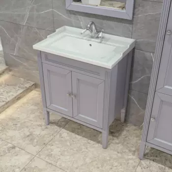 Тумба с раковиной Caprigo Albion 70 серый матовый, стилл