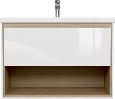 Тумба с раковиной Cersanit Louna 80