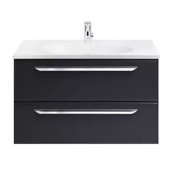 Тумба с раковиной Cezares Eco 80х50 черная