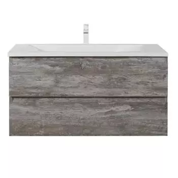 Тумба с раковиной Cezares Molveno 46 100х50 подвесная серая