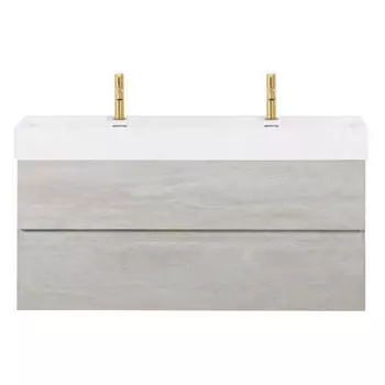 Тумба с раковиной Cezares Molveno 46 120х50 бело-серая