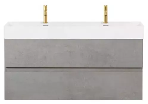 Тумба с раковиной Cezares Molveno 46 120х50 подвесная серая