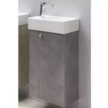 Тумба с раковиной Comforty Асти 40 бетон светлый