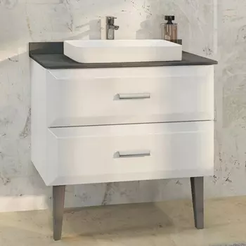 Тумба с раковиной Comforty Империя 80 столешница антрацит