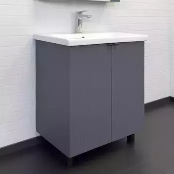 Тумба с раковиной Comforty Лима 70 антрацит