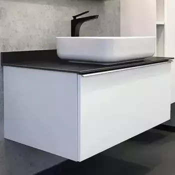 Тумба с раковиной Comforty Милан 90 белая глянцевая