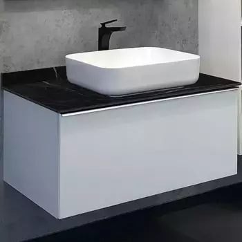 Тумба с раковиной Comforty Милан 90 белая глянцевая