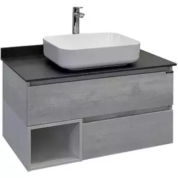 Тумба с раковиной Comforty Прага 90 дуб белый