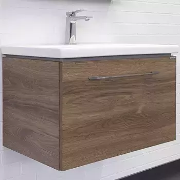 Тумба с раковиной Comforty Томари 70 дуб темно-коричневый