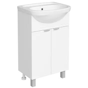 Тумба с раковиной DIWO Дмитров 50 напольная, белая