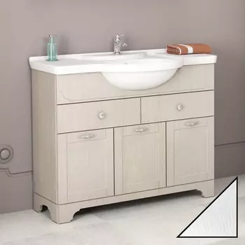 Тумба с раковиной Dreja.eco Antia 105 белая