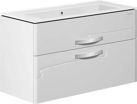 Тумба с раковиной Edelform Nota 105 белая