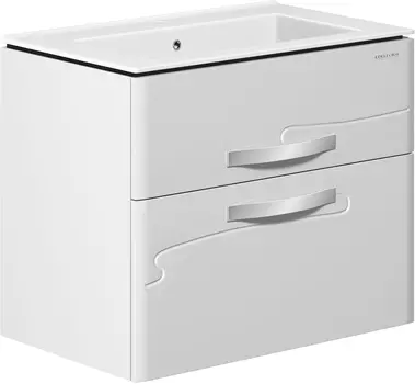 Тумба с раковиной Edelform Nota 75 белая