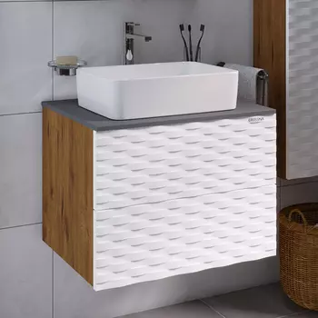 Тумба с раковиной Grossman Альба 65 веллингтон, белая