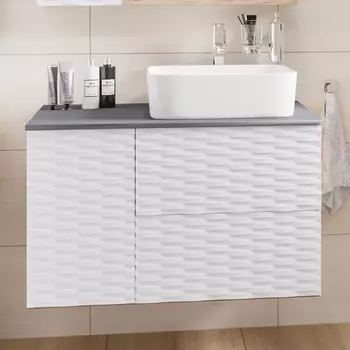 Тумба с раковиной Grossman Альба 80 веллингтон, белая