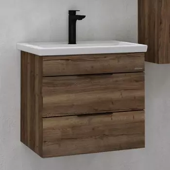 Тумба с раковиной Grossman Форта 70 темный дуб