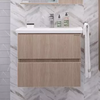 Тумба с раковиной Grossman Юнит 70 подвесная, кадена вуд