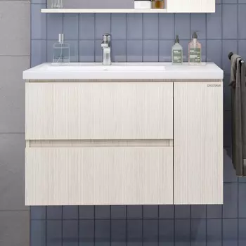 Тумба с раковиной Grossman Юнит 80 подвесная, кадена лайт