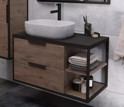 Тумба с раковиной Grossman Лофт 90 веллингтон, раковина GR-3020