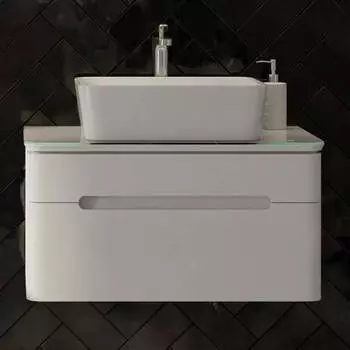 Тумба с раковиной Jorno Shine 75, подвесная