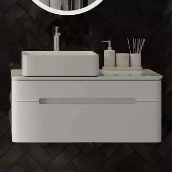 Тумба с раковиной Jorno Shine 90 подвесная