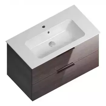 Тумба с раковиной Kerama Marazzi Piano 85 темное дерево