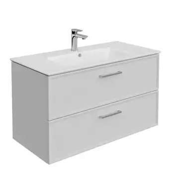 Тумба с раковиной Kerama Marazzi Piano 95 ясень белый матовый