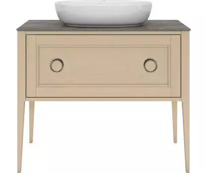 Тумба с раковиной Kerama Marazzi Plaza Classic Neo 100 капучино матовый