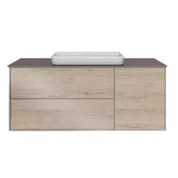 Тумба с раковиной Kerama Marazzi Plaza Modern 120 3 ящика светлое дерево