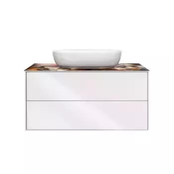 Тумба с раковиной Kerama Marazzi Plaza Modern 100 2 ящика белый