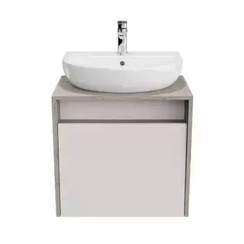 Тумба с раковиной Kerama Marazzi Pro 60 1 ящик белая глянцевая