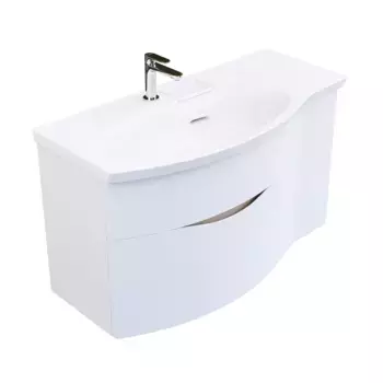 Тумба с раковиной Kerama Marazzi Riva 100 левая белая матовая