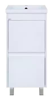 Тумба с раковиной Misty Алиса 40 напольная, белая