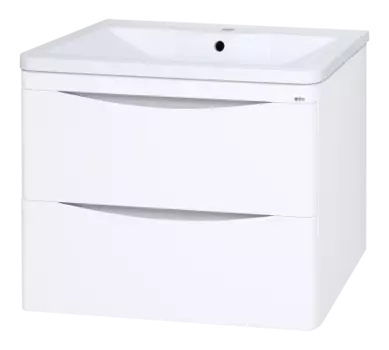 Тумба с раковиной Misty Атлантик 80 подвесная белая