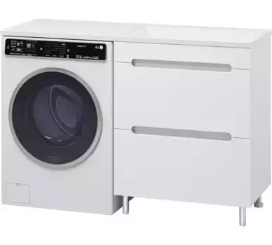 Тумба с раковиной Misty Байкал 70 правая белая глянцевая