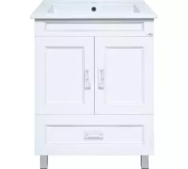 Тумба с раковиной Misty Дива 85 белая матовая