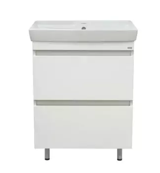 Тумба с раковиной Misty Енисей 60 белая матовая