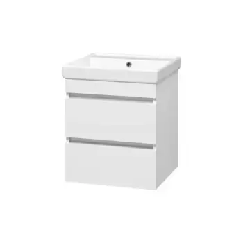 Тумба с раковиной Misty Енисей 60 белая матовая