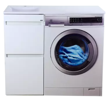 Тумба под стиральную машину Misty Фостер 40 белая глянцевая