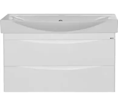 Тумба с раковиной Misty Элвис 105 белая матовая