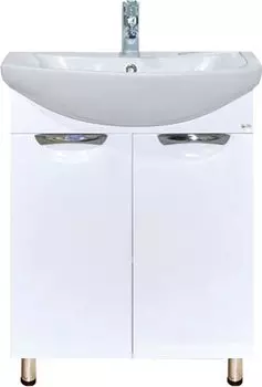 Тумба с раковиной Misty Лаванда 60 белая