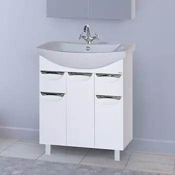 Тумба с раковиной Misty Лаванда 70 с ящиками