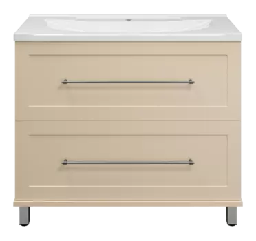 Тумба с раковиной Misty Марта 100 бежевая матовая