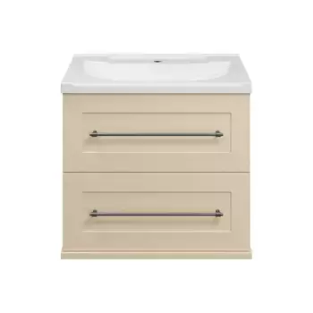 Тумба с раковиной Misty Марта 60 бежевая матовая