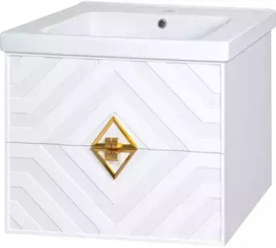 Тумба с раковиной Misty Натали 80 белая матовая