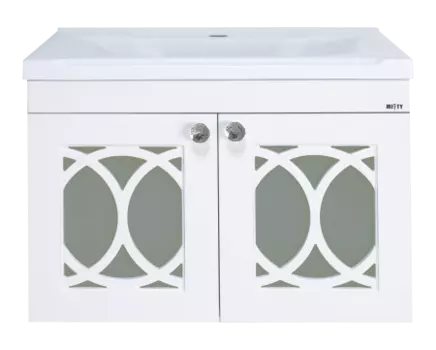 Тумба с раковиной Misty Тондо 60 белая глянцевая