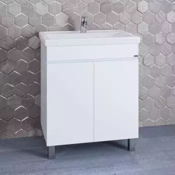 Тумба с раковиной напольная Санта Марс 70 белый