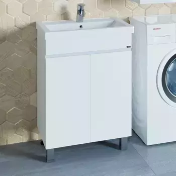 Тумба с раковиной напольная Санта Марс 60 белый