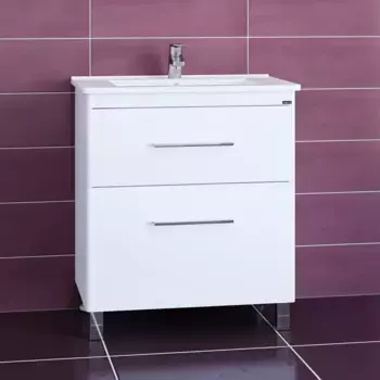 Тумба с раковиной напольная Санта Вегас 75 белый