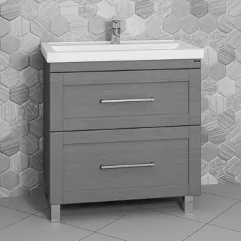 Тумба с раковиной напольная Санта Венера 80 серый